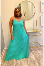 Load image into Gallery viewer, green maxi dress
