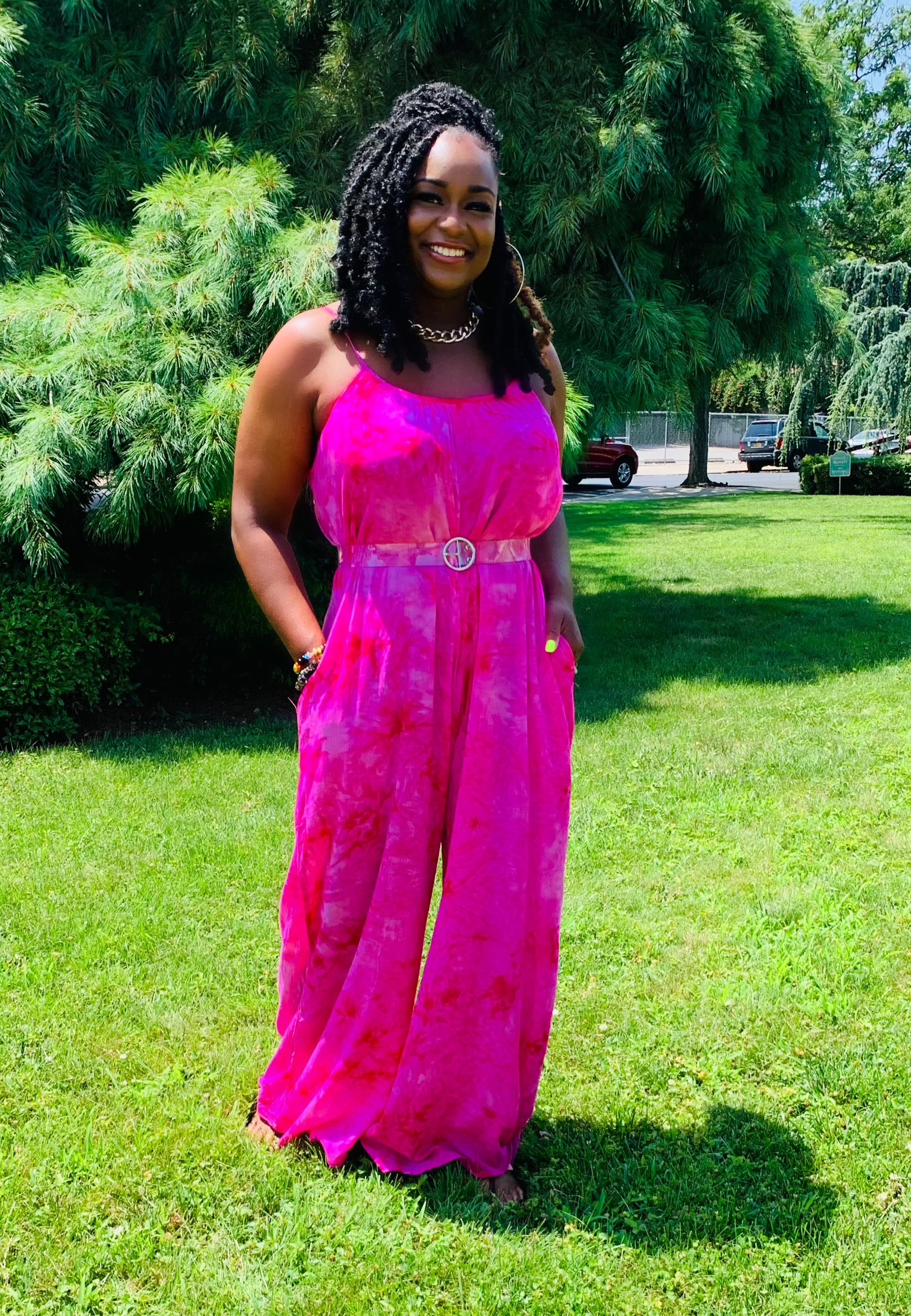 Pretty in Pink Jumpsuit
