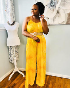 Pretty in Yellow Jumpsuit