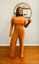 Load image into Gallery viewer, camel color knit set
